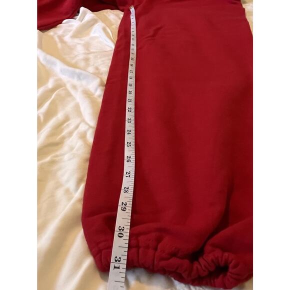 Red LIFEGUARD Sweatpants XL Jerzees NuBlend Fleece Joggers Unisex - Picture 6 of 6